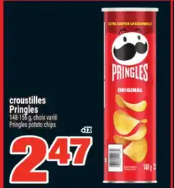 Super C CROUSTILLES PRINGLES | PRINGLES POTATO CHIPS offer
