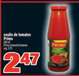 Super C COULIS DE TOMATES PRIMO | PRIMO STRAINED TOMATOES offer