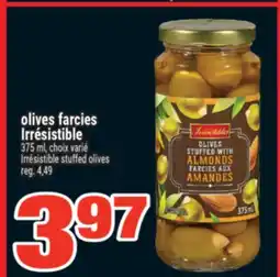 Super C OLIVES FARCIES IRRÉSISTIBLE | IRRÉSISTIBLE STUFFED OLIVES offer