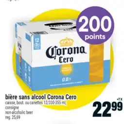 Super C BIÈRE SANS ALCOOL CORONA CERO | NON-ALCOHOLIC BEER offer
