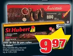 Super C CÔTES DE DOS DE PORC CUITES ST‑HUBERT | ST-HUBERT COOKED PORK BACK RIBS offer