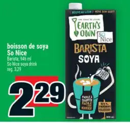 Super C BOISSON DE SOYA SO NICE | BARISTA SO NICE SOYA DRINK offer