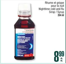 Jean Coutu Personnelle Nighttime cold and flu Syrup offer