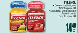 Jean Coutu TYLENOL Arthritis pain, strength Easy to open offer