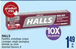 Jean Coutu HALLS Lozenges, single packaging offer