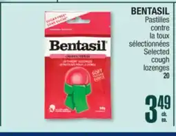 Jean Coutu BENTASIL Selected cough lozenges offer