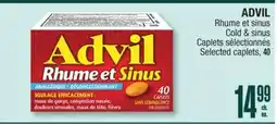 Jean Coutu ADVIL Cold & Sinus Selected caplets offer