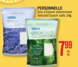 Jean Coutu PERSONNELLE Selected Epsom salts offer