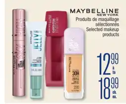 Jean Coutu MAYBELLINE NEW YORK Selected makeup products offer