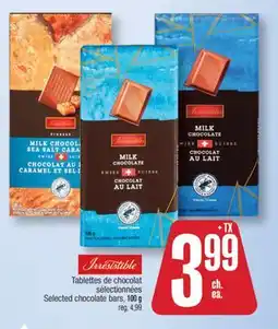 Jean Coutu Irresistible Selected chocolate bars offer