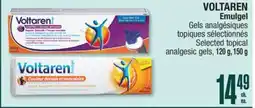 Jean Coutu VOLTAREN Emulgel Selected topical analgesic gels offer