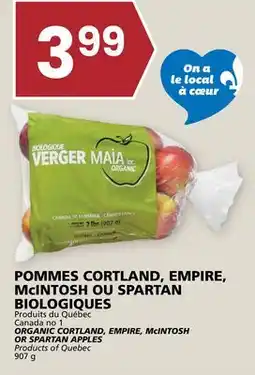 Rachelle-Bery Grocery ORGANIC CORTLAND, EMPIRE, McINTOSH OR SPARTAN APPLES offer