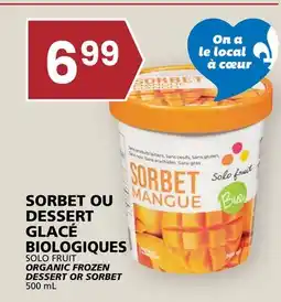 Rachelle-Bery Grocery SOLO FRUIT ORGANIC FROZEN DESSERT OR SORBET offer