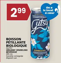 Rachelle-Bery Grocery GUTSY ORGANIC SPARKLING BEVERAGE offer