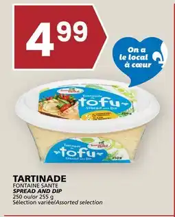 Rachelle-Bery Grocery FONTAINE SANTE SPREAD AND DIP offer