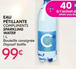 IGA COMPLIMENTS SPARKLING WATER offer