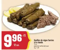 Marché Adonis FEUILLES DE VIGNE FARCIES À LA VIANDE | GRAPE LEAF STUFFED WITH MEAT offer