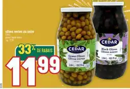 Marché Adonis OLIVES VERTES OU NOIRE | GREEN R BLACK OLIVES offer