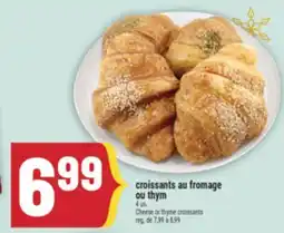 Marché Adonis CROISSANTS AU FROMAGE OU THYM | CHEESE OR THYME CROISSANTS offer