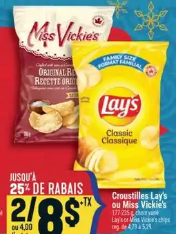 Marché Adonis CROUSTILLES LAY'S OU MISS VICKIE'S | LAY'S OR MISS VICKIE'S CHIPS offer