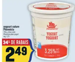Marché Adonis YOGOURT NATURE PHOENICIA | PHOENICIA PLAIN YOGURT offer