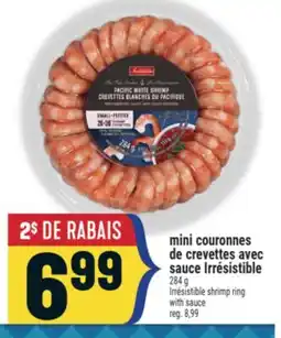 Marché Adonis MINI COURONNES DE CREVETTES AVEC SAUCE IRRÉSISTIBLE | IRRÉSISTIBLE SHRIMP RING WITH SAUCE offer