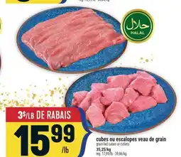 Marché Adonis CUBES OU ESCALOPES VEAU DE GRAIN | GRAIN-FED CUBES OR CUTLETS offer