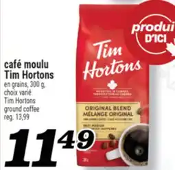 Marché Richelieu CAFÉ MOULU TIM HORTONS | TIM HORTONS GROUND COFFEE offer