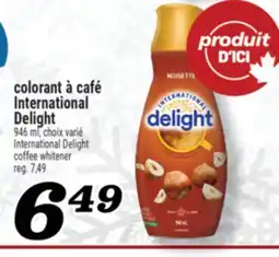 Marché Richelieu COLORANT À CAFÉ INTERNATIONAL DELIGHT | INTERNATIONAL DELIGHT COFFEE WHITENER offer