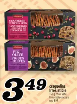Marché Richelieu CRAQUELINS IRRÉSISTIBLE | IRRÉSISTIBLE CRACKERS offer