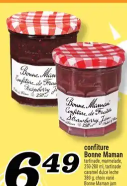 Marché Richelieu CONFITURE BONNE MAMAN | BONNE MAMAN JAM offer