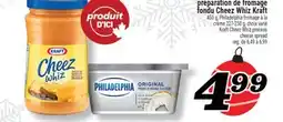 Marché Richelieu PRÉPARATION DE FROMAGE FONDU CHEEZ WHIZ KRAFT | KRAFT CHEEZ WHIZ PROCESS CHEESE SPREAD offer