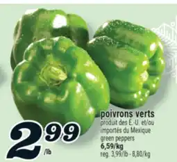 Marché Richelieu POIVRONS VERTS | GREEN PEPPERS offer