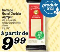 Marché Richelieu FROMAGE GRAND CHEDDAR AGROPUR | AGROPUR GRAND CHEDDAR CHEESE offer