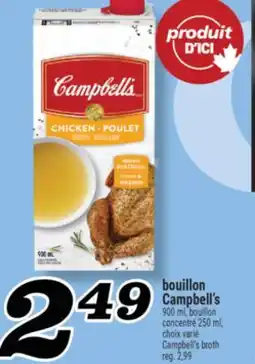Marché Richelieu BOUILLON CAMPBELL'S | CAMPBELL'S BROTH offer
