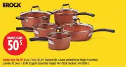 Canadian Tire Heritage The Rock10-Pc Copper Essentials Forged Non-Stick Cookset offer