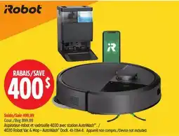 Canadian Tire iRobot 4020 Robot Vac & Mop - AutoWash Dock offer