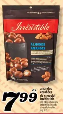 Marché Richelieu AMANDES ENROBÉES DE CHOCOLAT IRRÉSISTIBLE | IRRÉSISTIBLE ALMONDS COVERED CHOCOLATE offer