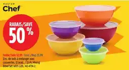 Canadian Tire MASTER Chef 12-Pc Mixing Bowl Set with Lids offer