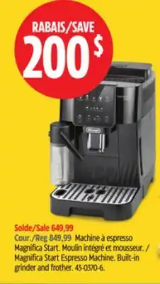 Canadian Tire De'Longhi Magnifica Start Espresso Machine offer