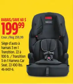 Canadian Tire Graco Tranzition 3-in-1 Harness Car Seat offer