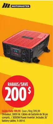 Canadian Tire MotoMaster 3000W Power Inverter offer