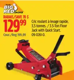 Canadian Tire Big Red 3.5-Ton Floor Jack with Quick Start offer