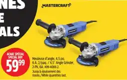 Canadian Tire Mastercraft 4.5˝ Angle Grinder offer
