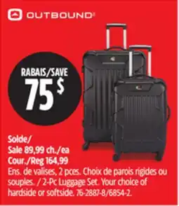Canadian Tire 2-Pc Luggage Set offer