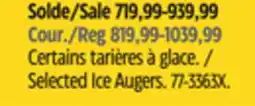 Canadian Tire Alpha Selected Ice Augers offer