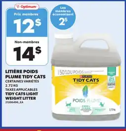 Provigo TIDY CATS LIGHT WEIGHT LITTER, 2.72 KG offer