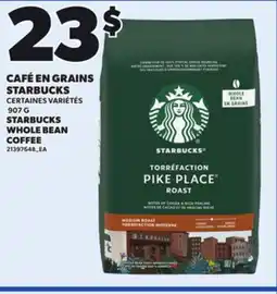 Provigo STARBUCKS WHOLE BEAN COFFEE, 907 G offer