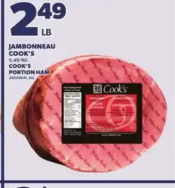 Provigo COOK'S PORTION HAM offer