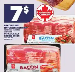 Provigo PC NATURALLY SMOKED BACON, 375/500 G offer